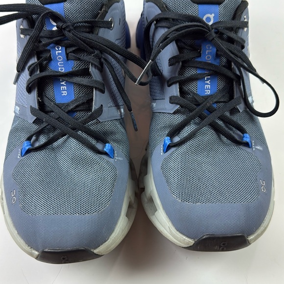 On Cloud On Running Shoes Cloudflyer Men's Metal Lapis Blue Slate Black 9.5 - Picture 4 of 10